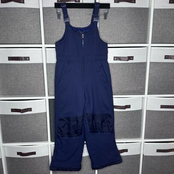 L.L. Bean Kids' Cold Buster Snow Bibs Navy Size 8 - Picture 2 of 10